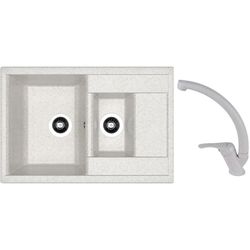cumpără Chiuvetă bucătărie cu bateria Dr.Gans Astra 760K + SanDonna F 1069 gri în Chișinău 