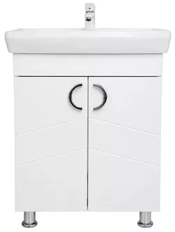 cumpără Dulap pentru lavoar Mashtab 12133 Alpin (ML) cu 2 uși 650x420x850 Alb mat în Chișinău 