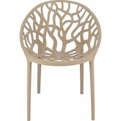 cumpără Scaun Jumi CM-102569 Scaun terasa ALBERO din plastic, Bej în Chișinău 