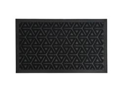 Covoras pentru antreu 45X75cm Luance Geo, Poliester/Cauciuc, negru