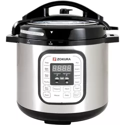 купить Мультиварка-скороварка Zokura Z1230 (Black/Inox) в Кишинёве 