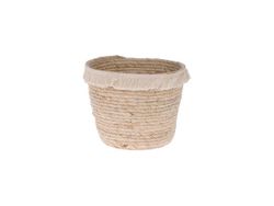 Корзина плетеная с бахромой 22X17cm