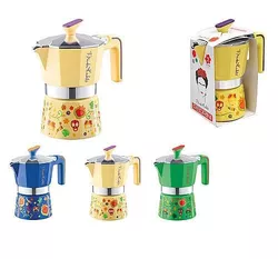 cumpără Cafetieră gheizer Pedrini 22937 pentru 2 căni Pedrini Frida Kahlo, din aluminiu, 3 culori în Chișinău 