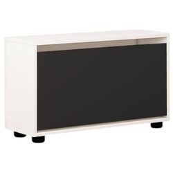 купить Полка для обуви Mobildor-Lux Leo 60x27x47H cm White/Anthracite в Кишинёве 