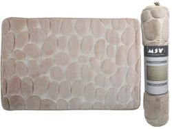 Коврик для ванной комнаты 40X60cm MSV беж, микрофибра
