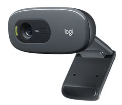 Camera Logitech C270, 720p, 3MP, FoV: 60°, Fixed focus, Automatic light correction, Universal clip