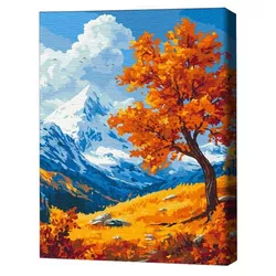 купить Картина по номерам BrushMe BS54396 40х50сm (în cutie) Peisaj de toamnă в Кишинёве 