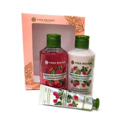 LES PLAISIRS NATURE - Set îngrijirea corpului Zmeură & Mentă