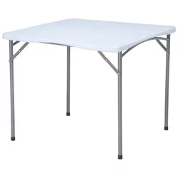 купить Стол Hydro S Квадратный складной стол, 88x88x74, Белый в Кишинёве 