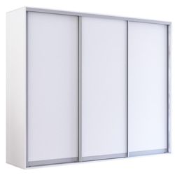 cumpără Dulap Mobildor-Lux Fox uși glisante din PAL (250x60x200H cm) Alb în Chișinău 