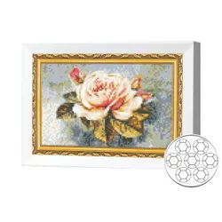 купить Картина по номерам Art Gallery JS27666 Mozaic cu diamante 20x30cm Trandafir frumos в Кишинёве 