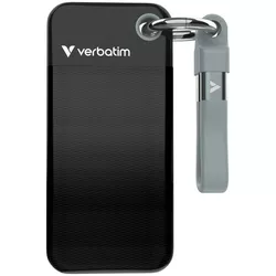 купить Накопители SSD внешние Verbatim M.2 External SSD 256GB Verbatim Pocket USB 3.2 Gen 2, Black/Grey (VER_32415) в Кишинёве 