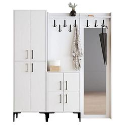 cumpără Mobilă pentru antreu Trendy Berlin ABC, Alb, 180x200x35cm (GTR001375) în Chișinău 