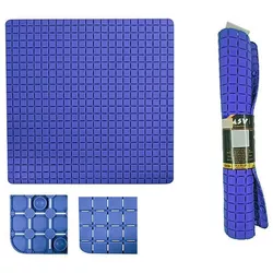 купить Коврик для ванной MSV 41181 Covoras pentru dus 54x54cm Premium albastru, cauciuc в Кишинёве 