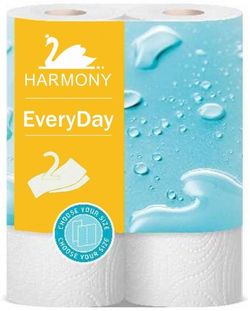 Полотенца бумажные Harmony EveryDay 2 слоя 11м*2