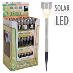 купить Светильник уличный ProGarden 41496 Фонарь на солнечной батарее Гвоздь H36.5cm, D5.5cm, пласт в Кишинёве 
