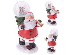 Сувенир "Дед Мороз с шаром со снегом" 13cm