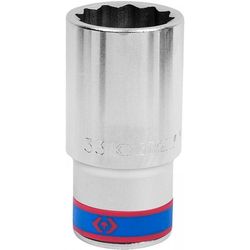 cumpără Set de tubulare, bite, duze King Tony 623033M головка торцевая глубокая 33мм 12 гранная 3/4" în Chișinău 