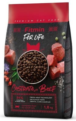 купить Корм для питомцев Fitmin Cat For Life Castrate Beef 1.8kg в Кишинёве 