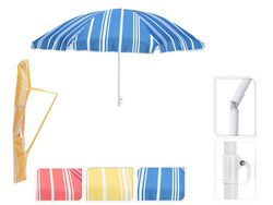 Umbrela de soare D180cm "Dungi", 8 spite, pliata