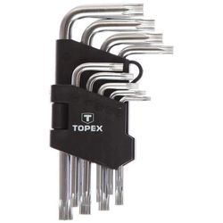cumpără Set de unelte de mână Topex 819 Chei Torx scurte T10-T50 (1set-9buc) (35D960) în Chișinău 