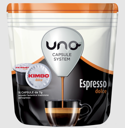 Cafea capsule Kimbo Uno Dolce, 16 buc.