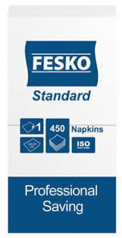 Șervețele Fesko Standart, 1 strat, 450 foi (albe)