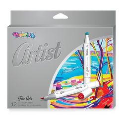 Набор маркеров Colorino Artist 1-5 мм 12 шт.