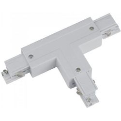 купить Аксессуар для освещения LED Market Track Line Conector 2x90°, 4 wires, T Type, H-04 Left, White в Кишинёве 
