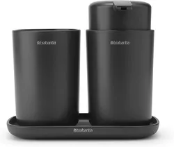 cumpără Set pentru baie Brabantia 28 03 68 Bathroom Accessory Set Brabantia, 3 Pieces, Dark Grey în Chișinău 