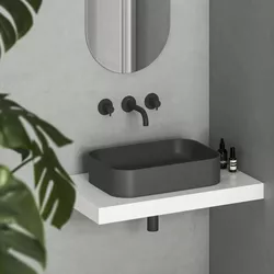купить Раковина Ravak Ceramic Slim 550 R 55x37x12cm Anthracite XJX03155003 в Кишинёве 