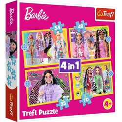 cumpără Puzzle Trefl R25E /11 (34626) 4  în 1 Barbie în Chișinău 