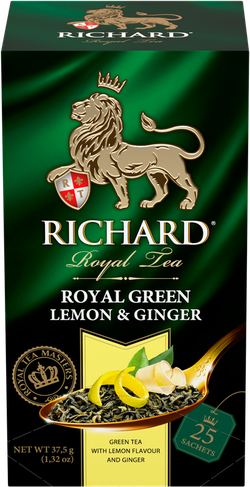 RICHARD ROYAL GREEN LEMON & GINGER 25 pac