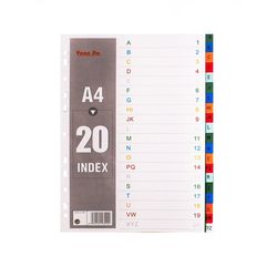 Индексный разделитель пластик A4 20 буквы A-Z
