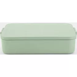 cumpără Container alimentare Brabantia 20 35 27 Lunch Box Make&Take Jade Green Large, Plastic, Bento în Chișinău 