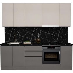 купить Мебель для кухни ArtFlame GOLA Cream/Stone Grey (2.4 m.l.) в Кишинёве 
