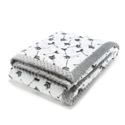 Одеяло La Millou велюр+хлопок Boho Royal Arrows / Grey 140x200 см