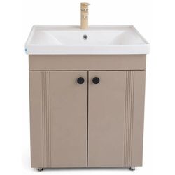 cumpără Dulap pentru lavoar Mashtab 12179 Palma (Sava) cu 2 uși 650x470x850 Capucino mat în Chișinău 