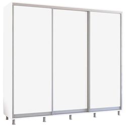 cumpără Dulap Mobildor-Lux Aron uși glisante din PAL (250x60x220H cm) Alb Brilliant în Chișinău 