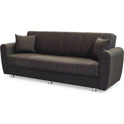 купить Диван Trendy Manes, extensibila cu lada de depozitare, 215x80x80cm, Maro в Кишинёве 