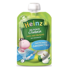 Пюре Heinz яблоко и сливки (6+ мес) 90г