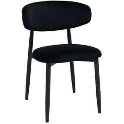 cumpără Scaun Deco Meridian Catifea Black (HLR66)+Black Legs în Chișinău 