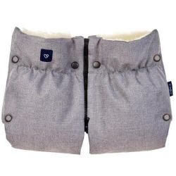 купить Аксессуар для колясок Zaffiro Муфта wool 38 x 26 cm Melange light grey в Кишинёве 