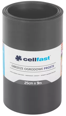 cumpără Decor Cellfast 30244 Bordura gazon 25 cm x 9 m (grafit) 30-243 în Chișinău 