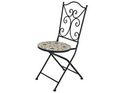 Scaun Bistro Mozaic 38X38X90cm, metal/piatra