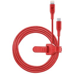 Type-C to Lightning Cable Cellular, Strip MFI, 1M, Red