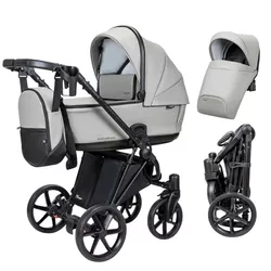 купить Детская коляска Angelina Carucior 2in1 Enigma Eco Light Grey E-13 в Кишинёве 