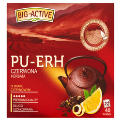 Ceai Big Active Pu-Erh with Lemon, 40 plicuri