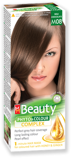 Vopsea p/u păr, SOLVEX MM Beauty, 125 ml., M08 - Ciocolată cu lapte