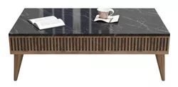 купить Журнальный столик Trendy Milano, Nuc, Negru 105x34x60cm в Кишинёве 
